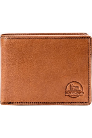 Farmhood Farmwood Memphis Deri Erkek Cüzdan Rfıd Korumalı 12,5 Cm Lüks Açık Kahverengi