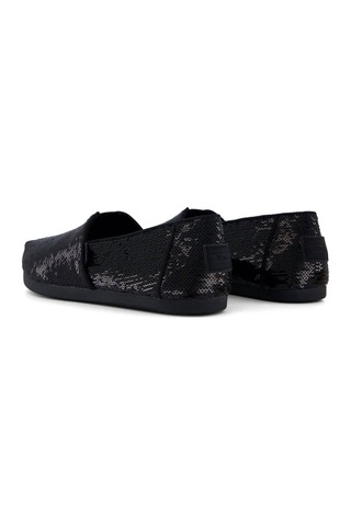 10022614 Black Metallic Sequins Babet Kadın 10022607 10022614 Toms Alpargata Classic 10022614 Black Metallic Sequins