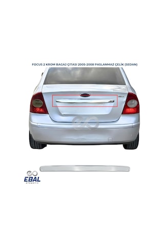 Ford Focus 2 Krom Bagaj Çıtası 2005-2011 Arası P.çelik Sedan