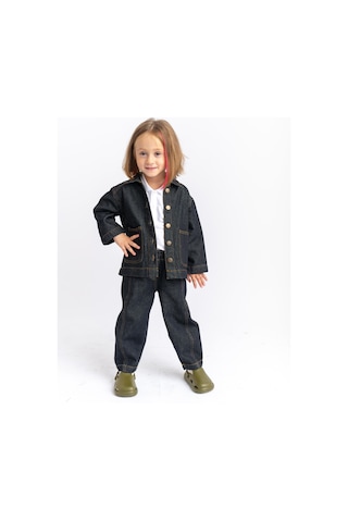 Oliven The Kid Oliventhekid Unisex Beli Lastikli Cepli Balon Kot Pantolon Siyah Siyah