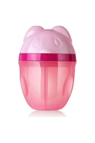 Geeroyoo Kırmızı Panda Desenli 3 Bölmeli Döner Süt Tozu Kutusu - 80ml X3 Yemek Dereceli Pp Materyal İle Taşınabilir Saklama Kabı