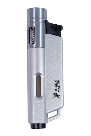 Black Martin Tek Torch Pürmüz Gümüş Puro Çakmağı - Tr9301