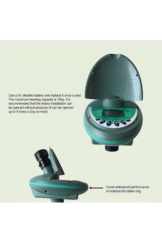 Pazly Akıllı Sulama Kontrol Cihazı 3/4 İnç Diş Otomatik Bahçe Sulama Zamanlayıcı