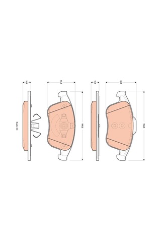Ön Balata Renault Latıtude 2.0 16v-2.0 Dci-2.0 Dci 150-2.0 Dci 175 02/2011-427543