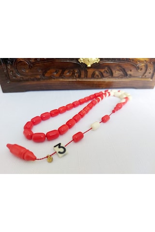 Soma Tesbih Ahmet Özdemir İmzalı Eski Bilardo Topu Katalin Malzeme 3no Tesbih