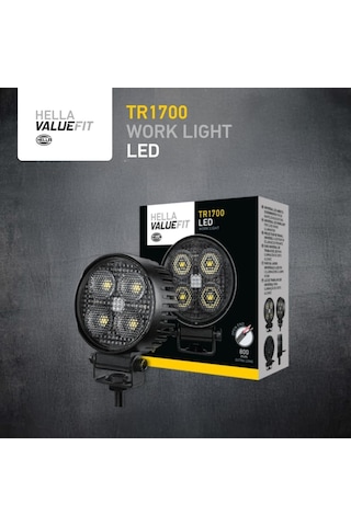Hella Led-çalışma Farı Tr1700-24/12v - 1700lm - Vidalanmış/montaj - Hareketli Montaj Barı - Yakın Alan Aydınlat