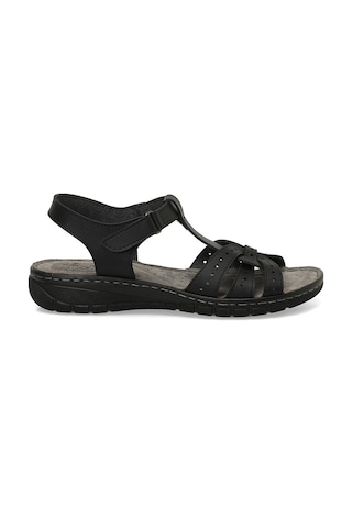 Polaris 158589.z5fx Siyah Kadın Düz Sandalet 000000000101986485 Siyah