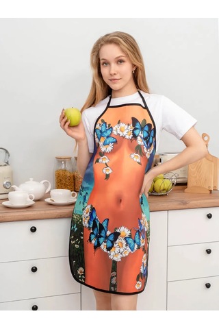 Kitchenfun Şakacı Kadınlar İçin Aşçı Önlüğü 243412618 Bej