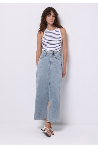 Colin's Colins Slim Fit Düz Fermuarlı Kadın Açik Mavi Etek Cl1075465 Q1.v1 Dn44404 Denim