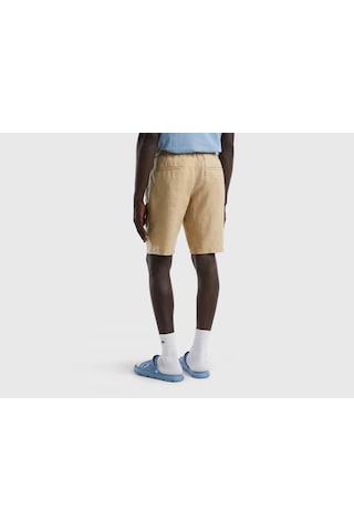 United Colors of Benetton Unıted Colors Of Benetton Keten Erkek Şort 4agh59578 Bej