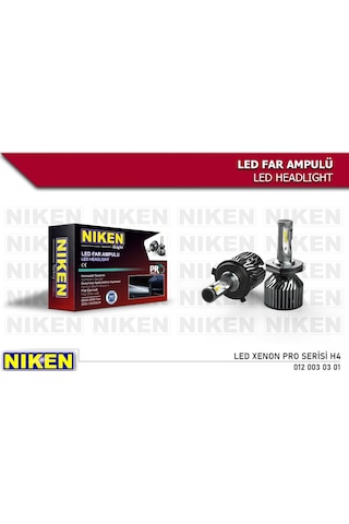 Niken Xenon Pro Serisi H4 Led Far Ampul Şimşek Etki N6