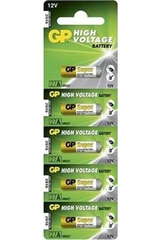 Gp 27a-12 Volt Kumanda Pili İnce 5 Li Kart