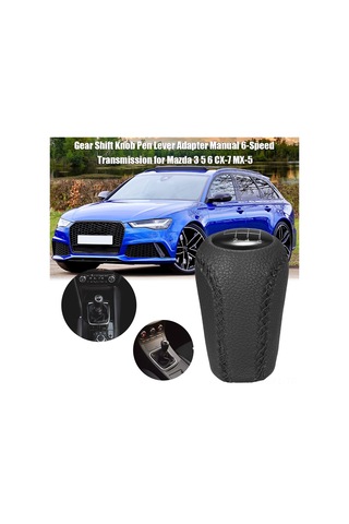 Dofolink Mazda 3 5 6 Cx-7 Mx-5 2006-2011 İçin 6 Vitesli Manuel Vites Topu - Ergonomik Tasarım, Hızlı Kaydırma, Direkt Değişim Siyah