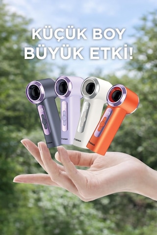 Şarjlı El Vantilatörü Dijital Göstergeli 5 Kademeli Turbo Mini Fan F45