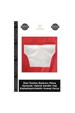 Özel Üretim Baskısız Peluş Oyuncak Tişörtü Kendin Yap Kişiselleştirilebilir Kumaş Parça
