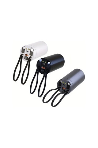 Xuweiwei 4680 X1 Pd Gümüş Dairesel 4680 Batarya Kutusu Dahili Tel Pd Hızlı Şarj Kaynaksız Güç Bankası Kiti