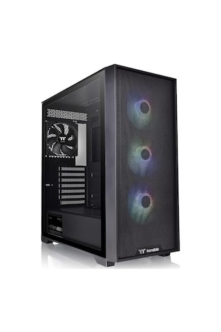 Thermaltake H390 Tg 650w 80plus Bronze Argb 4x120mm Fanlı Midt Atx Siyah Oyuncu Kasası