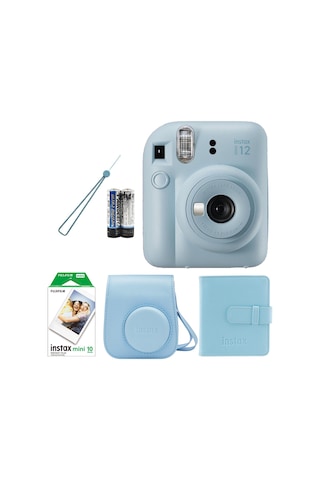 Fujifilm Instax Mini 12 Fotoğraf Makinesi + Askı + Pil + Çanta + 10'lu Film + Albüm