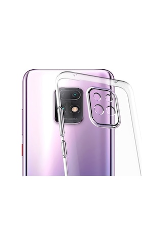Xiaomi Redmi Note 9 Pro Kılıf Kamera Korumalı Silikon Renksiz Şeffaf