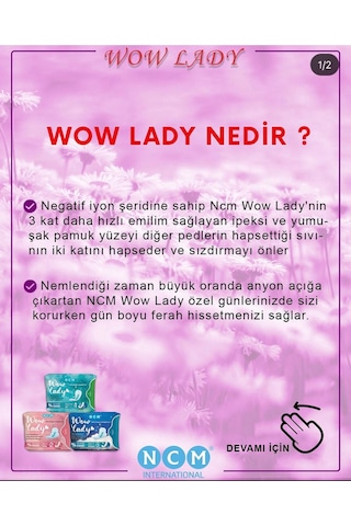 Wow Lady Günlük Ped