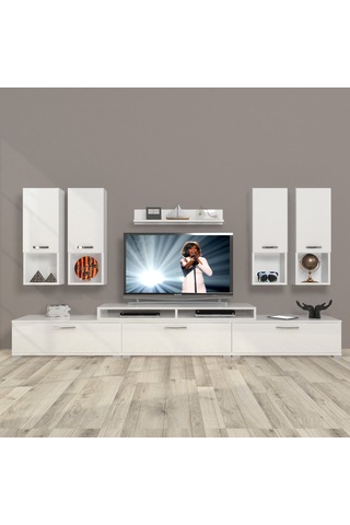 Decoraktiv Ekoflex 8da Slm Tv Ünitesi Tv Sehpası Beyaz