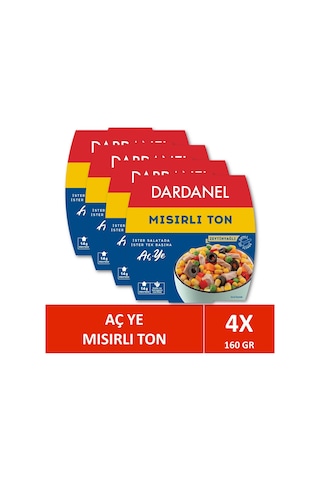 Dardanel Aç Ye Mısırlı Ton Balığı 4 x 160 G Dardanel Aç Ye Mısırlı Ton Balığı 4 x 160 G