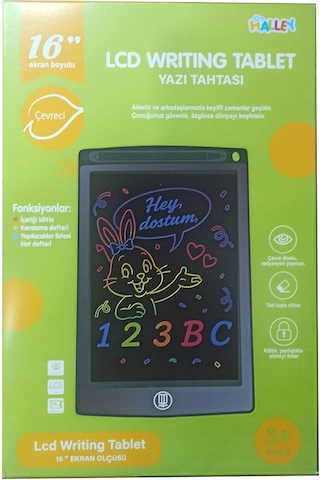 Çocuklar İçin 6" Lcd Çizim Tableti - Eğitici Grafik Yazı Tahtası Ve Not Defteri