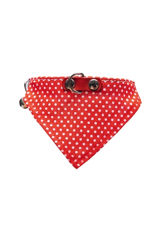 Beeztees Kedi Boyun Tasması, Bandanalı, Zilli, Kırmızı, 24-29cm