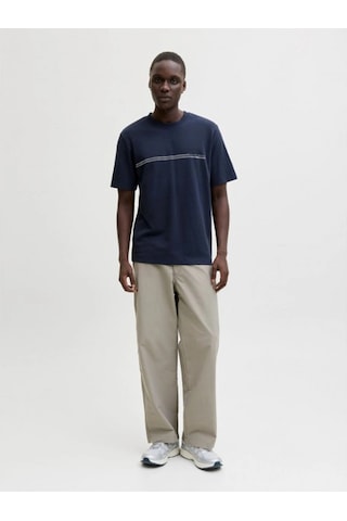 Jack & Jones Jack&jones 12289936 0 Yaka Erkek Tshirt - Lacivert Lacıvert