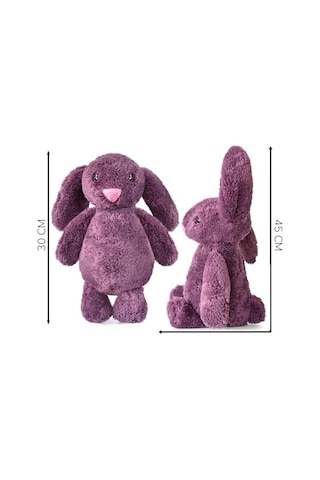 Peluş Tavşan Uyku Arkadaşı Büyük Boy Premium Kalite Gri Genel
