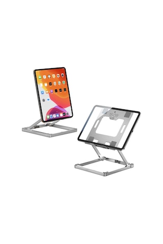 H12mini Katlanabilir Tablet Standı Ayarlanabilir Açılar 13,3 İnçe Kadar Dizüstü Bilgisayarlar İçin Masaüstü Desteği