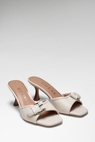Guess Dista Kadın Topuklu Terlik Fljdı3ell03 Beyaz