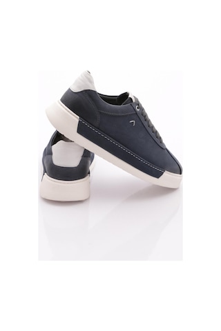 Dgn E58 Erkek Sneakers Ayakkabi Mavi Nubuk