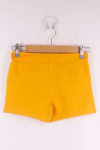 Toontoy Kız Çocuk Serfie Şeritli Cepli Şort Hardal