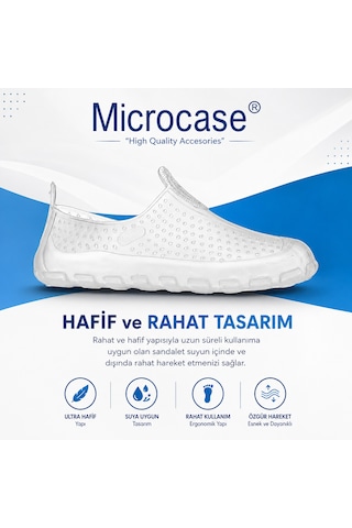 Microcase Unisex Şeffaf Deniz Ayakkabısı Nefes Alabilen Delikli Yapı Kaymaz Taban Al99099