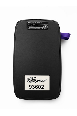 Üniversal Bütün Araçlara Uyumlu Space 8000mah Araç Akü Takviye Powerbank Taşınabilir Acil