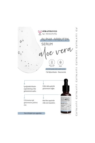 Skin401 Arbutin %2 Cilt Tonu Eşitleyici Leke Karşıtı Serum 30ml