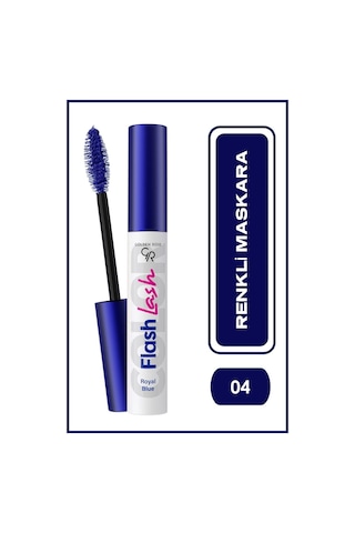 Golden Rose Suya Dayanıklı Hacim Veren Flash Lash Renkli Maskara 04 Royal Blue