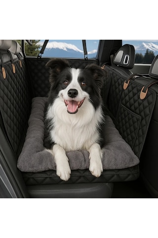 Willowhaven Gri Oto Koltuk Köpek Minderi Kalın Yumuşak Tüm Araçlar Ve Irklar İçin Kolay Temizlenir