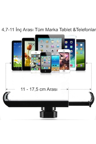 Hymark Esnek Metal Uzun Kollu Telefon Tablet Tutucu Teleskopik