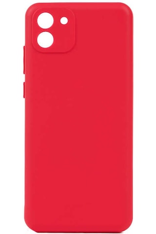 Zore Galaxy Uyumlu A03 Kılıf Msra Biye Silikon - Kırmızı Kırmızı