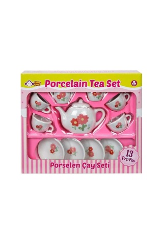 Porselen Çay Takımı 13 Parça - Stokta Olan Model Gönderilir çok renkli