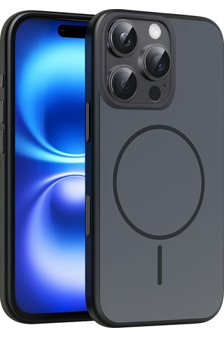 Joko Apple Uyumlu iPhone 16 Pro Max Neva Magsafe Kapak - Siyah Siyah