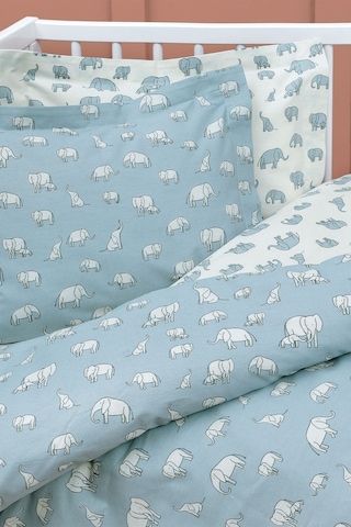 Yataş Mini Povey Bebek Ranforce %100 Pamuk Nevresim Takımı - Mavi