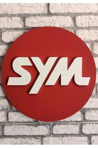 Sym Logo 50x50 Sym Motor Logosu 3d Sym Logo Strafor Logo 50 x 50