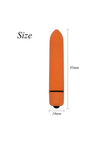 Carmine Su Geçirmez 10 Modlu Mini Bullet Vibratör Kırmızı