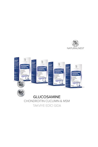 Naturalnest Glucosamine Chondroitin Curcumin & Msm Tablet 4 Adet