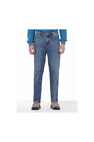 Kip Lacivert Denim Pamuk Karışımlı Pantolon Çok Renkli