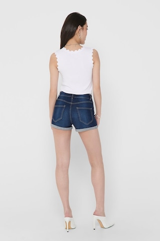 Only Kadın Düğmeli Denim Mavi Kot Şort - 15193715 001
