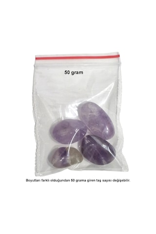 Açık Renk Ametist 50 Gram Tamburlu Parçalar 441